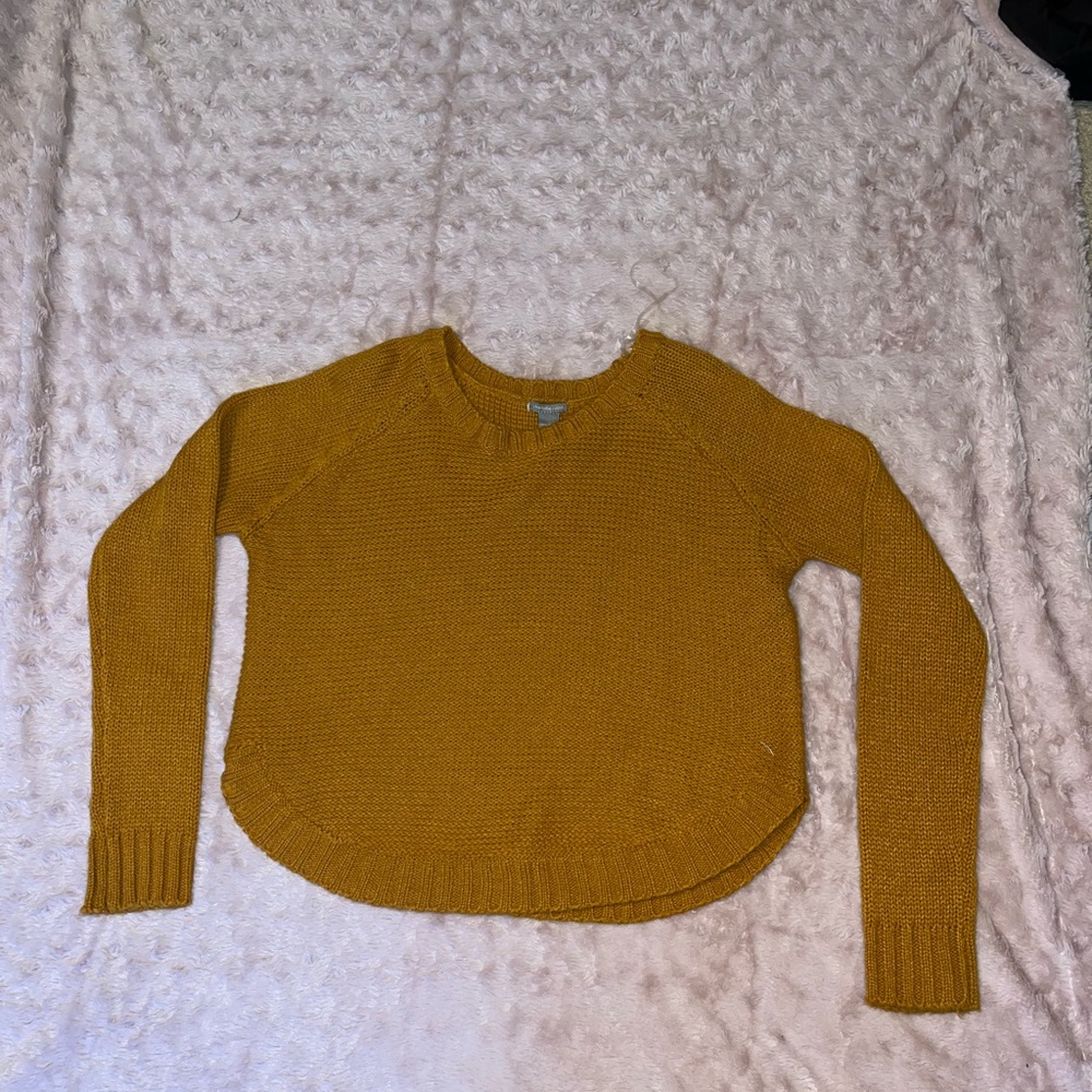 Cropped Yellow Sweater